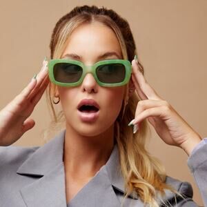 TOPFOXX Women's Gigi Green Matcha Sunglasses